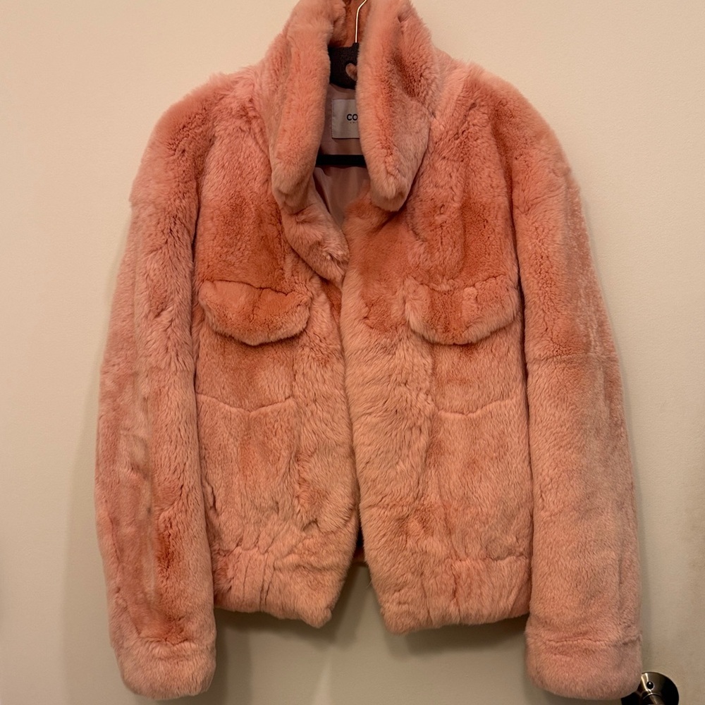 Pink Faux Fur Jacket